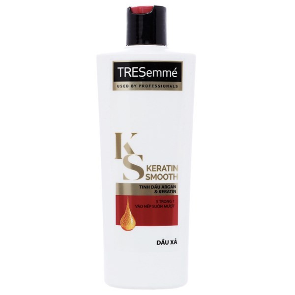 Dầu Xả Tresemmé Keratin Smooth Vào Nếp Suôn Mượt 354 Ml