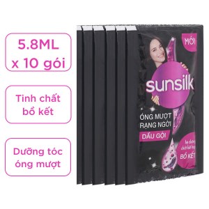 Dầu gội Sunsilk óng mượt rạng ngời 5.8ml x 10 gói