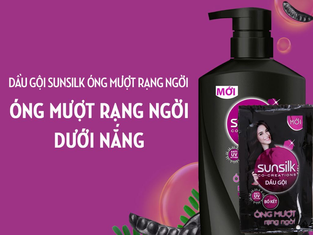 Dầu gội Sunsilk óng mượt rạng ngời 5.8ml x 10 gói 2