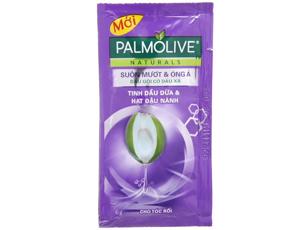 Dầu gội và xả 2in1 Palmolive suôn mượt óng ả 6g x 12 gói 1