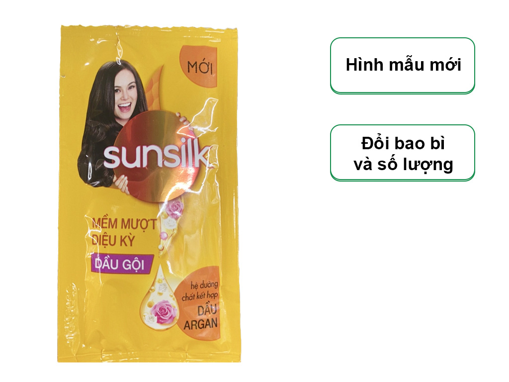 Dầu gội Sunsilk mềm mượt diệu kỳ 5.8ml x 10 gói 2