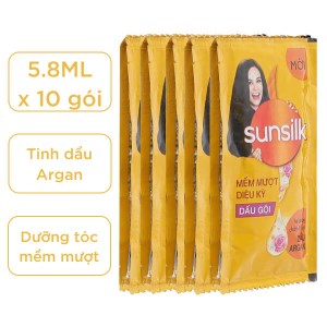 Dầu gội Sunsilk mềm mượt diệu kỳ 5.8ml x 10 gói
