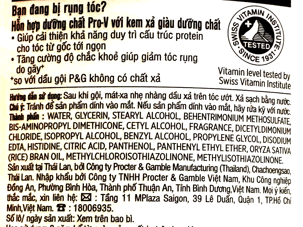 Dầu xả Pantene Pro-V dưỡng chất ngăn rụng tóc 650ml 5