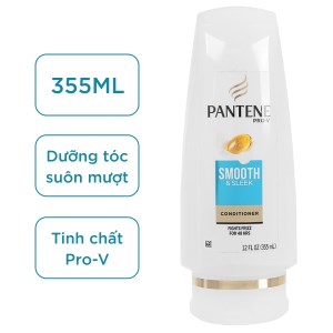 Dầu xả Pantene Pro-V Smooth & Sleek mềm mượt 355ml