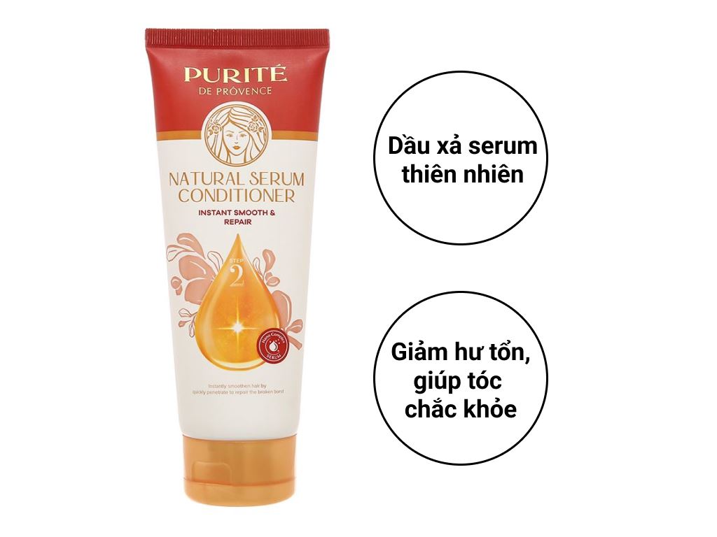 Dầu xả Purité Serum thiên nhiên giảm hư tổn 150ml 2
