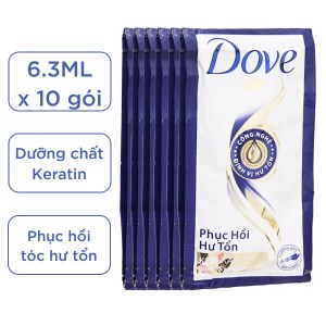 Kem xả Dove phục hồi hư tổn 6.3ml x 10 gói