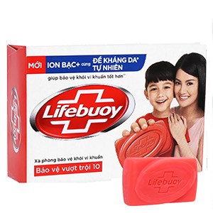 Xà phòng Lifebuoy Ion bạc   bảo vệ vượt trội cục 90g