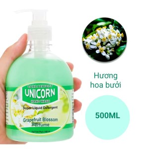 Nước rửa tay Unicorn hương bưởi chai 500ml