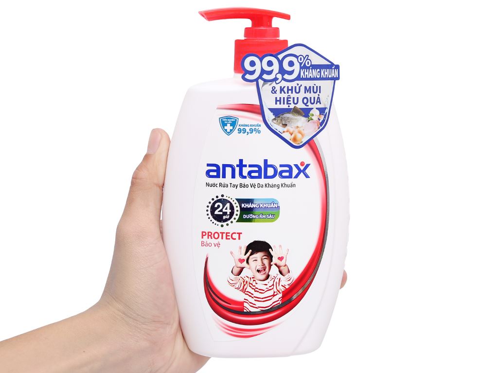 Nước rửa tay kháng khuẩn Antabax bảo vệ chai 500ml 4