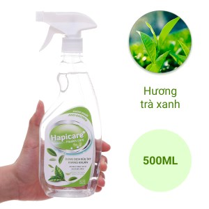 Dung dịch rửa tay kháng khuẩn Hapicare trà xanh chai 500ml