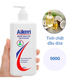 Nước rửa tay Aiken sạch khuẩn chai 500g