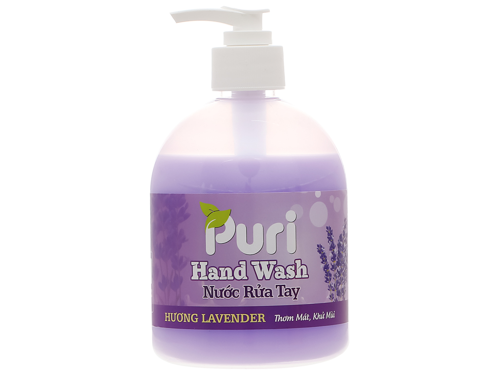 Nước rửa tay Puri hương lavender chai 500ml 1