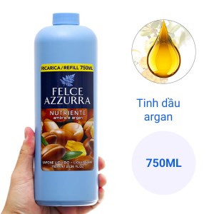 Sữa rửa tay hương nước hoa Felce Azzurra Ambra & Argan chai 750ml