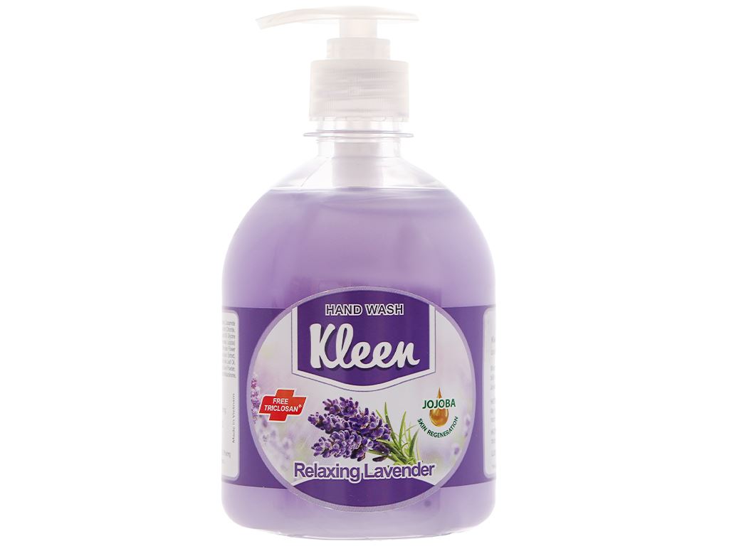 Nước rửa tay Kleen hương lavender chai 500ml 1