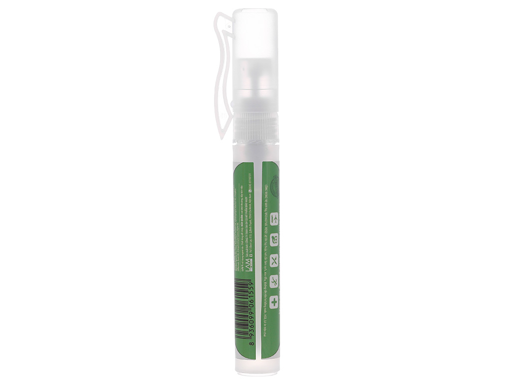 Dung dịch xịt tay kháng khuẩn Lamcosmé hương táo xanh chai 8ml 3