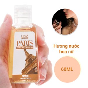 Gel rửa tay khô 3k Lamcosmé hình tháp Paris chai 60ml