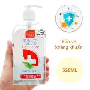 Gel rửa tay Krasnaia Linia bảo vệ chống khuẩn chai 520ml