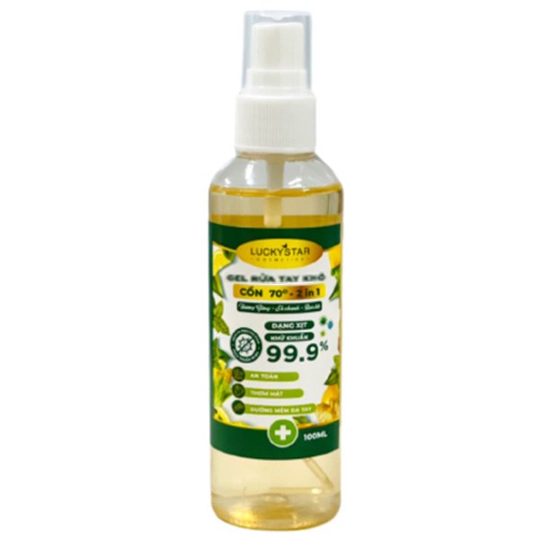 Xịt rửa tay khô Lucky Star 2 in 1 kháng khuẩn