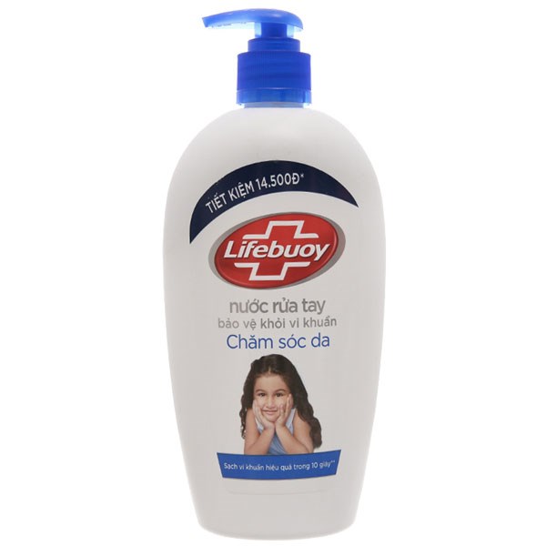 Nước rửa tay Lifebuoy chăm sóc da chai 500g