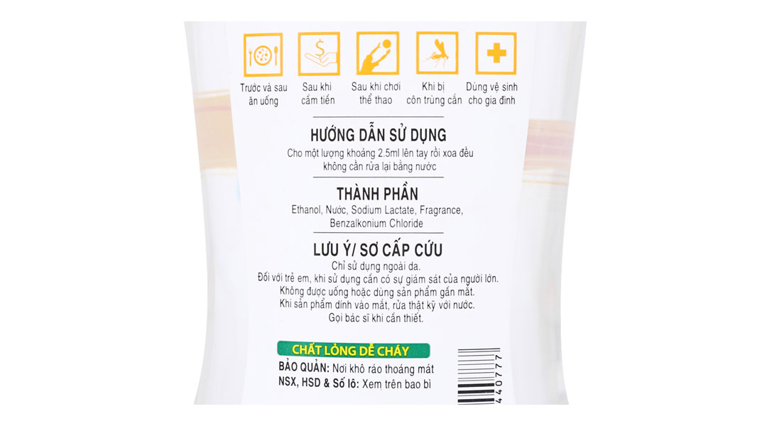 Dung dịch rửa tay Green Cross hương dưa táo kháng khuẩn