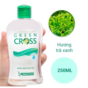 Dung dịch rửa tay Green Cross hương trà xanh chai 250ml