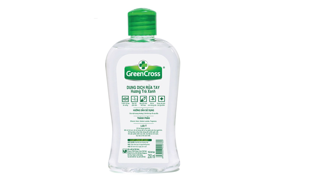 Dung dịch rửa tay Green Gross hương trà xanh kháng khuẩn