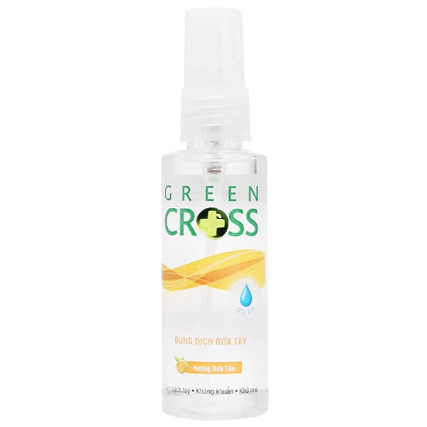 Xịt rửa tay khô Green Cross hương dưa táo kháng khuẩn