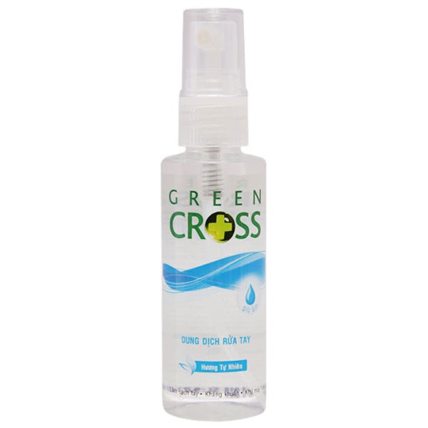 Xịt rửa tay khô Green Cross hương tự nhiên kháng khuẩn