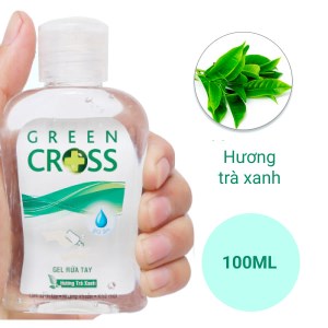Gel rửa tay khô Green Cross hương trà xanh chai 100ml