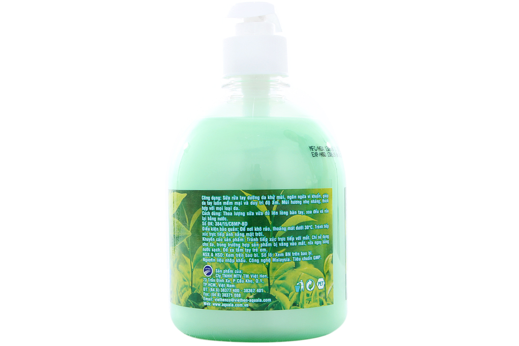 Sữa rửa tay Aquala Green Tea chai 500ml