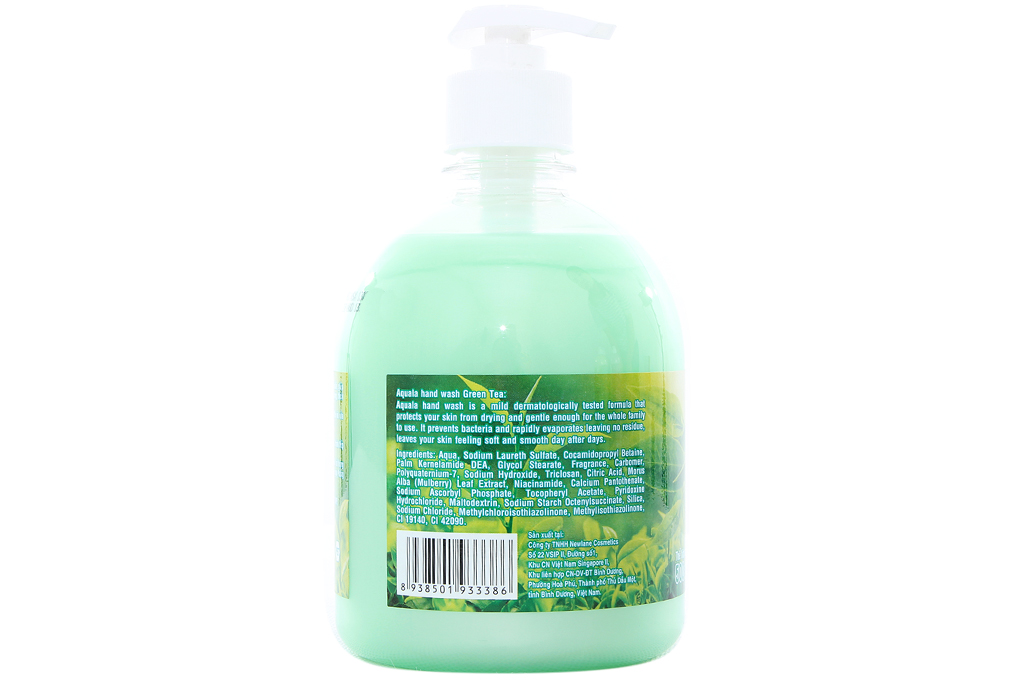 Sữa rửa tay Aquala Green Tea chai 500ml