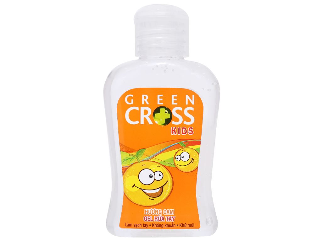 Gel rửa tay khô Green Cross hương cam chai 100ml 2