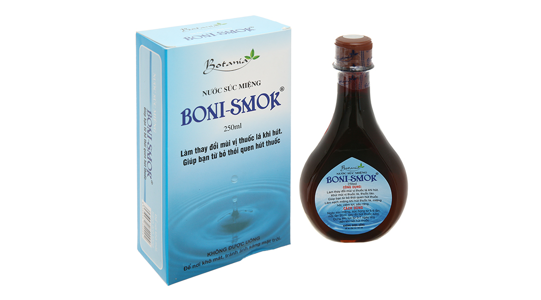 Nước súc miệng Boni-Smok hỗ trợ cai thuốc lá - Cập nhật thông tin, hình  ảnh, đánh giá