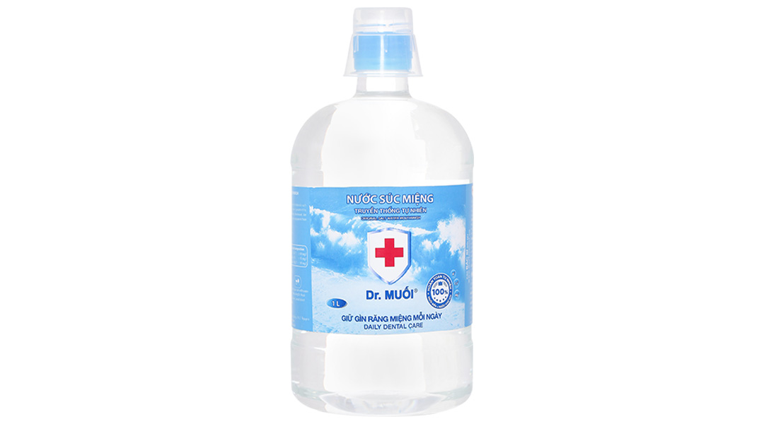 Nước súc miệng Dr. Muối ngừa vi khuẩn, giảm mùi hôi miệng chai 500ml - 15