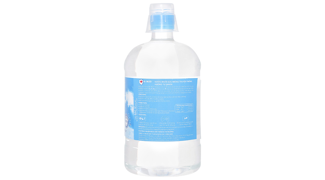 Nước súc miệng Dr. Muối ngừa vi khuẩn, giảm mùi hôi miệng chai 500ml - 16