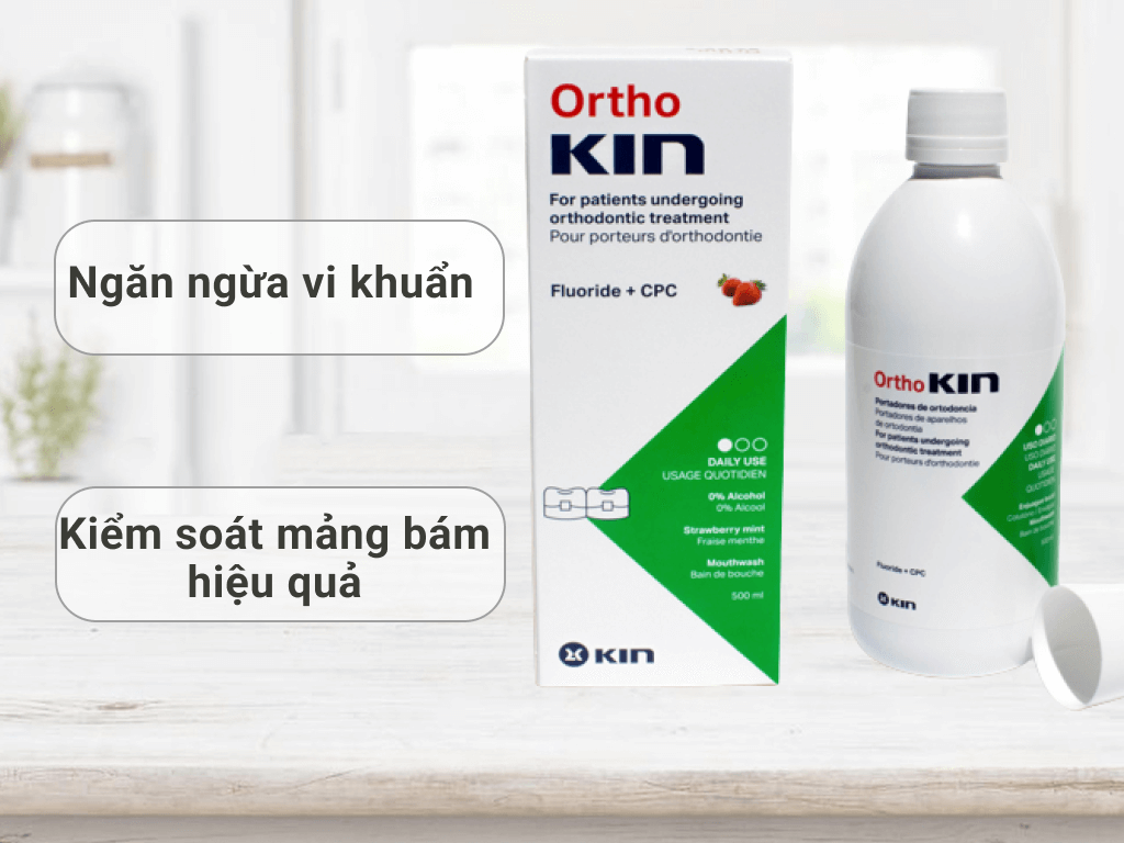 Nước súc miệng Ortho Kin 500ml giá tốt tại Bách hoá XANH