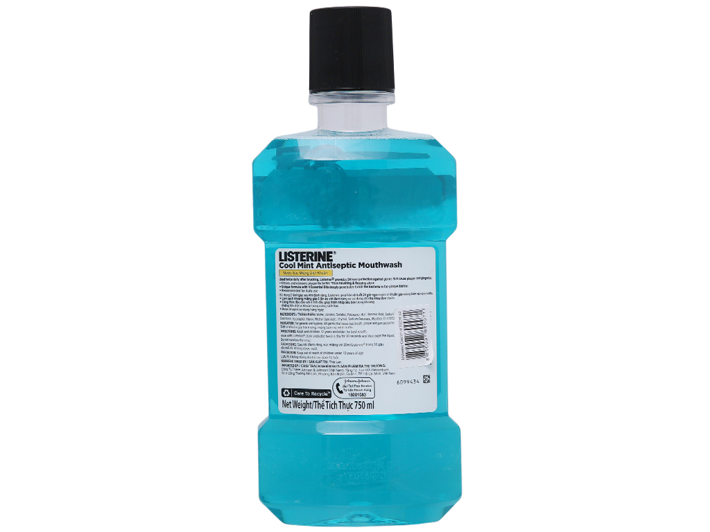 Nước súc miệng Listerine Cool Mint 750ml 3