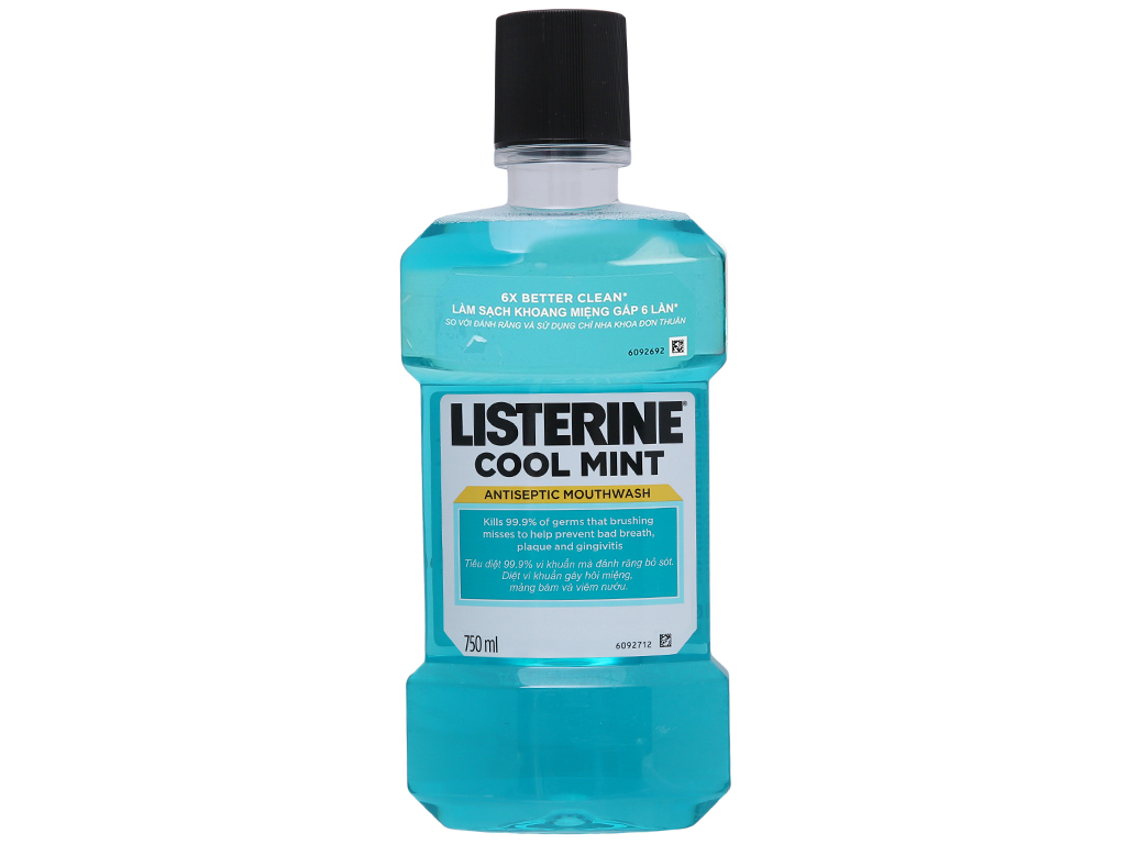 Nước súc miệng Listerine Cool Mint 750ml 1