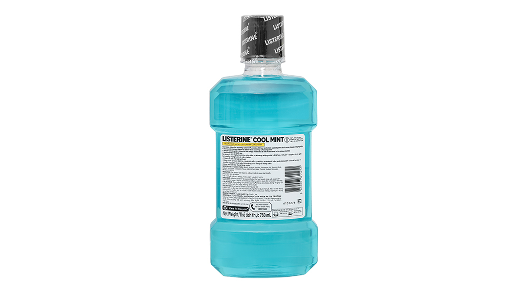 Nước súc miệng Listerine Cool Mint hơi thở thơm mát chai 250ml - 7