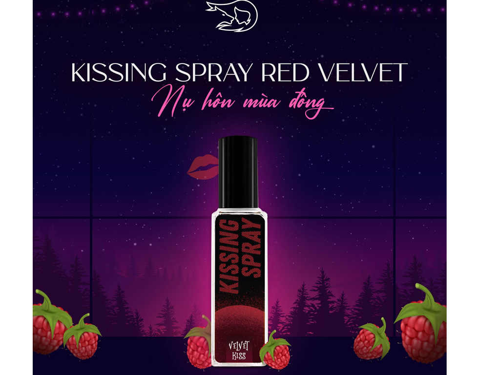 Xịt thơm miệng Loli & The Wolf Kissing Spray Velvet Kiss 20ml 5