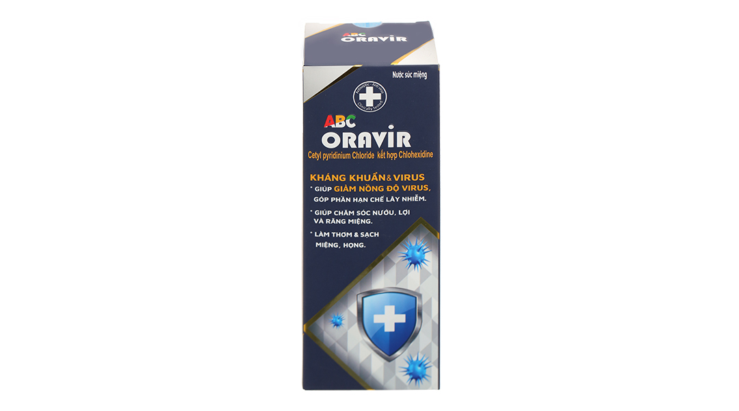 Nước súc miệng ABC Oravir kháng khuẩn, ngừa sâu răng