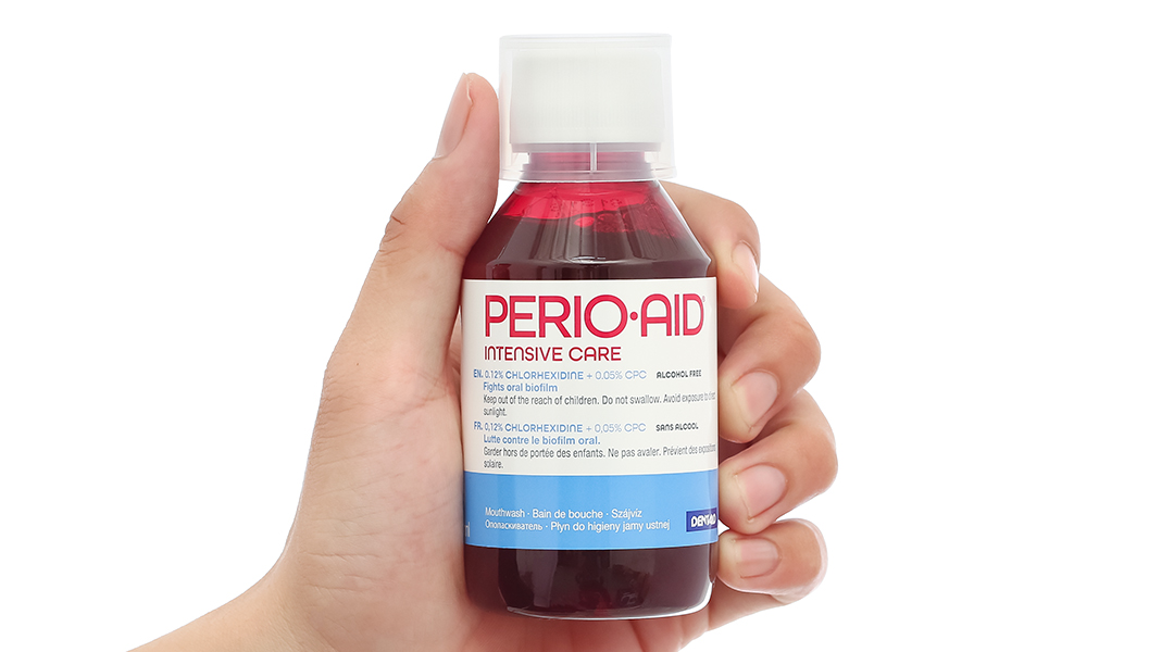 Nước súc miệng Perio-Aid Intensive Care giúp nướu răng chắc khỏe