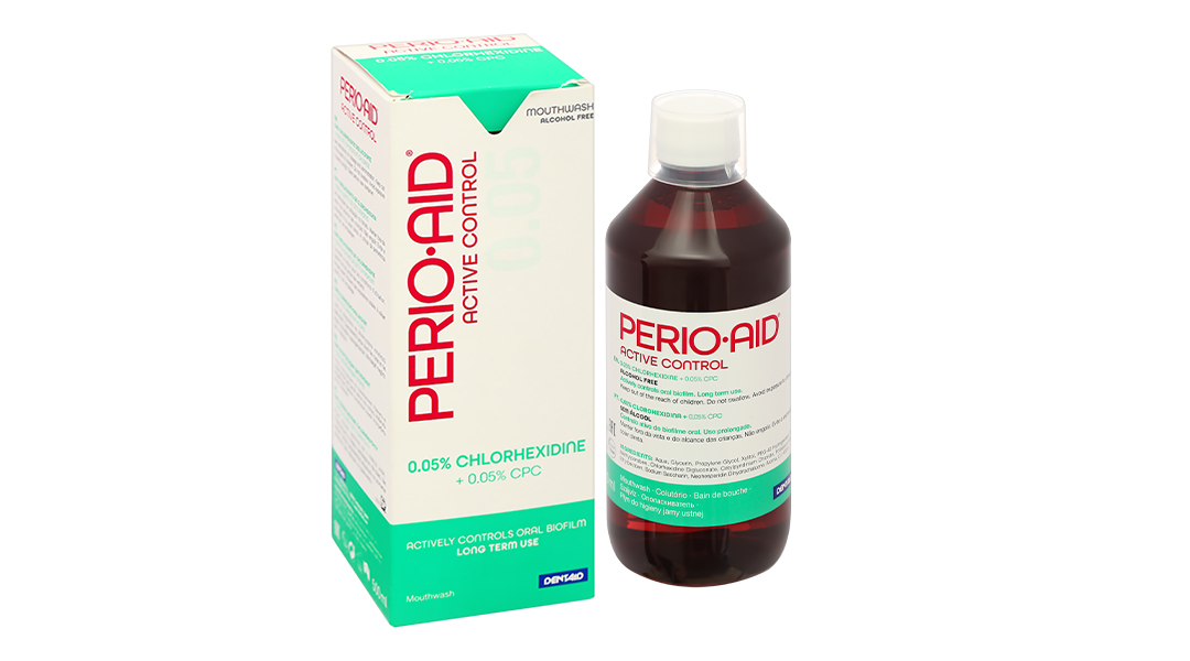 Nước súc miệng Perio-Aid Active Control giảm hình thành mảng bám ...