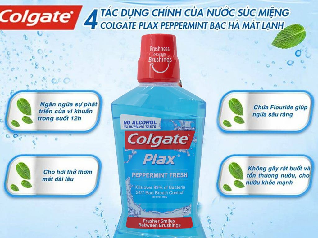 Nước súc miệng Colgate 500ml có hương vị như thế nào?
