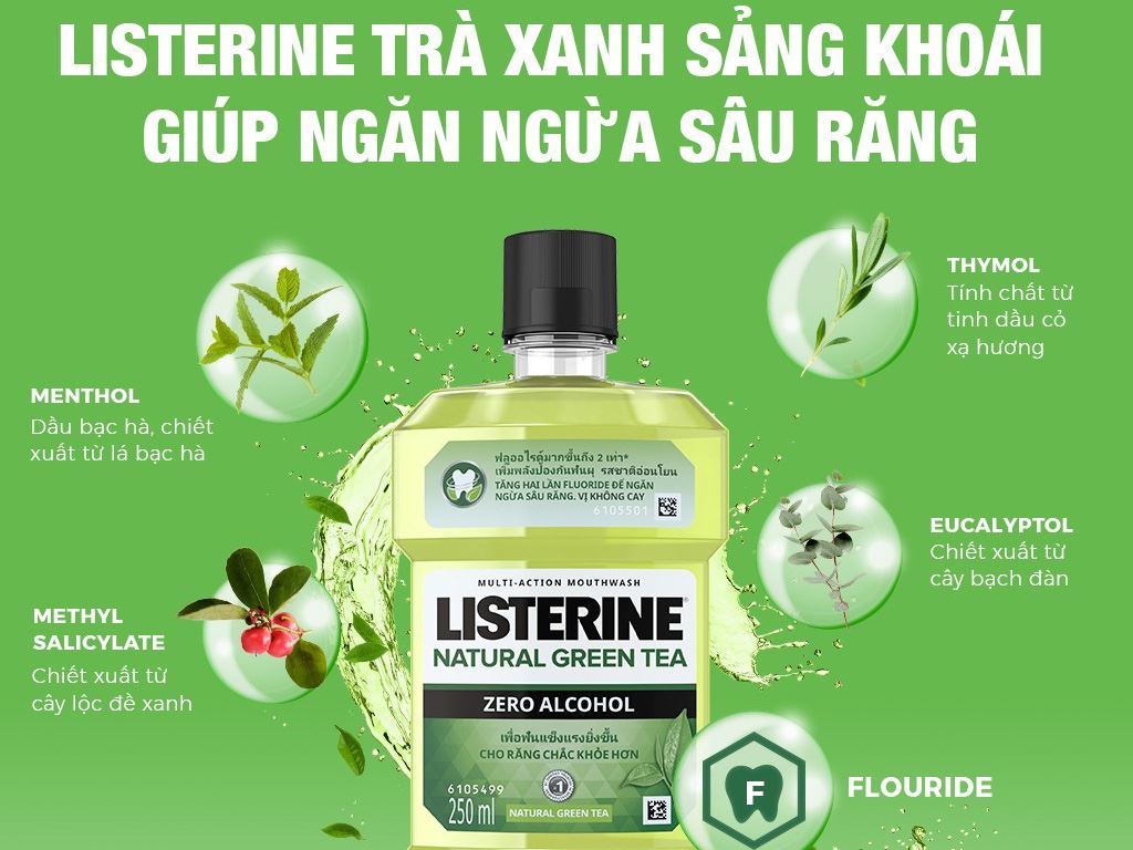 Lợi ích của việc sử dụng nước súc miệng Listerine trà xanh là gì?
