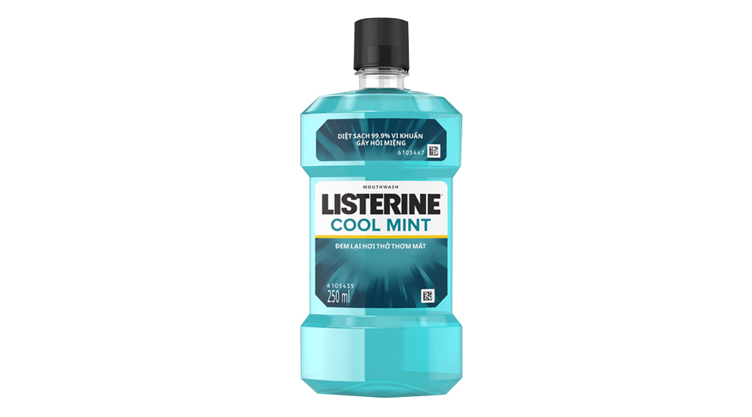 Nước súc miệng Listerine Cool Mint hơi thở thơm mát chai 250ml -08 ...
