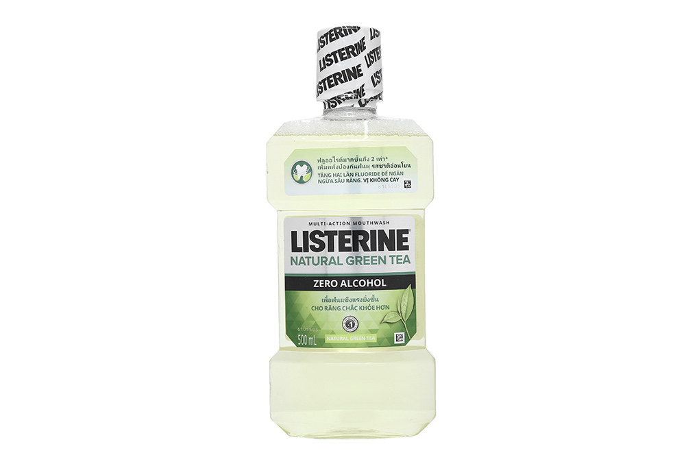 Listerine Natural Green Tea Nước súc miệng không cay 500ml ngừa ...