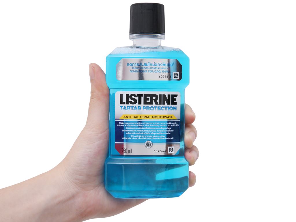 Nước súc miệng ngừa vôi răng Listerine Tartar Protection 250ml 4