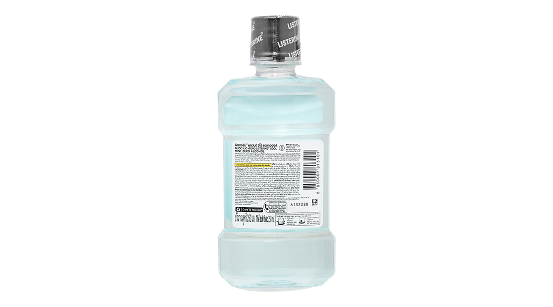 Nước súc miệng Listerine Cool Mint không cay ngừa mảng bám chai 250ml - 2