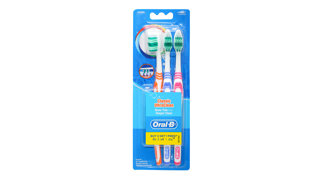 Bàn chải đánh răng Oral-B Classic UltraClean lông mềm